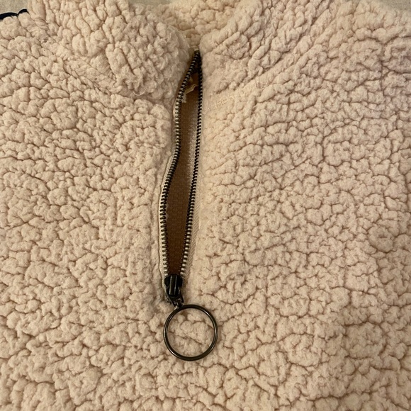 Tucker + Tate cozy fleece jacket with rainbow trim down arms. Kids sz 14/16 - Picture 2 of 7